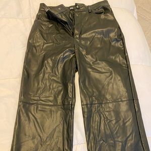 Zara faux leather pants